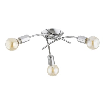 Aufgesetzte Deckenleuchte TORIZO 3xE27/15W/230V, glänzender Chrom