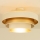 Aufgesetzte Deckenleuchte WENTA 1xE27/60W/230V Ø 50 cm beige/gold
