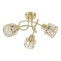 Aufgesetzte Deckenleuchte ZAHARA 3xE27/10W/230V goldfarben