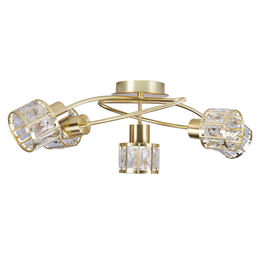 Aufgesetzter Kronleuchter ZAHARA 5xE27/10W/230V gold