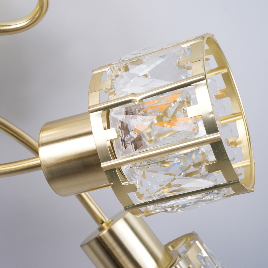 Aufgesetzter Kronleuchter ZAHARA 5xE27/10W/230V gold