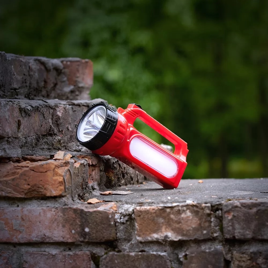 Aufladbare LED-Solar-Taschenlampe LED/7W/230V 400 glänzend 3200 mAh
