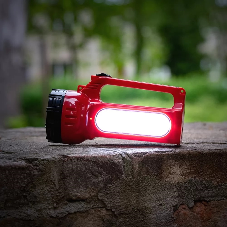 Aufladbare LED-Solar-Taschenlampe LED/7W/230V 400 glänzend 3200 mAh