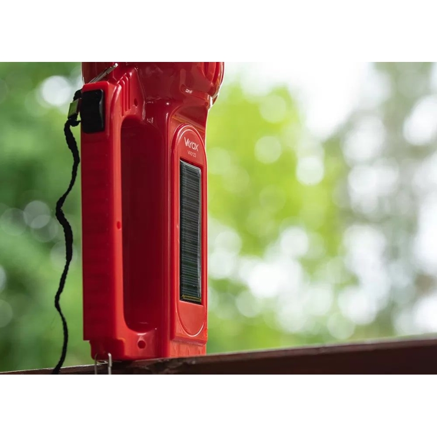 Aufladbare LED-Solar-Taschenlampe LED/7W/230V 400 glänzend 3200 mAh