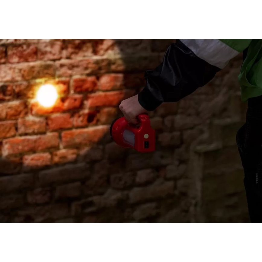 Aufladbare LED-Solar-Taschenlampe LED/7W/230V 400 glänzend 3200 mAh