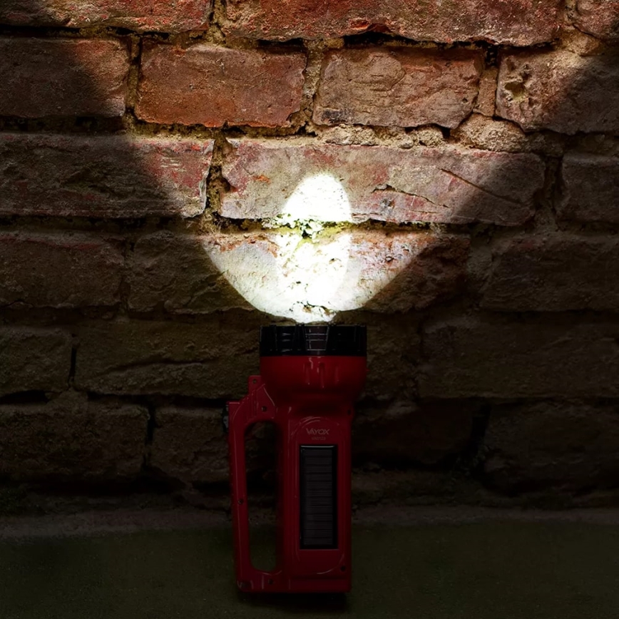 Aufladbare LED-Solar-Taschenlampe LED/7W/230V 400 glänzend 3200 mAh