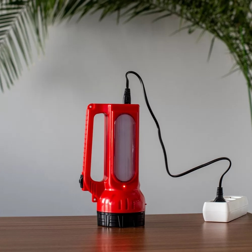 Aufladbare LED-Solar-Taschenlampe LED/7W/230V 400 glänzend 3200 mAh