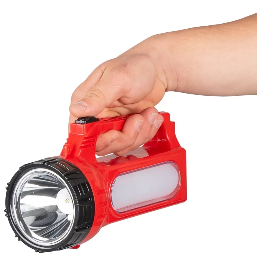 Aufladbare LED-Solar-Taschenlampe LED/7W/230V 400 glänzend 3200 mAh