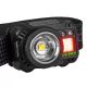 Dimm- und aufladbare LED-Stirnlampe mit Sensor und rotem Licht LED/6W/5V/3xAAA IP44 500 lm 11,5 h 1200 mAh