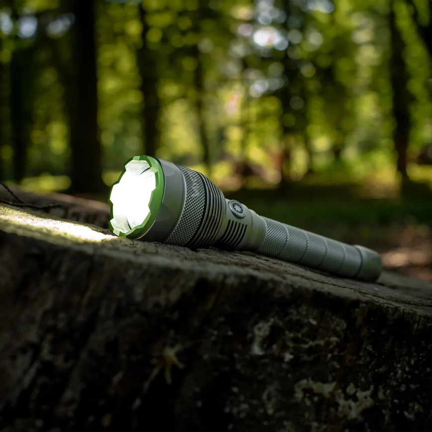 Dimmbare, aufladbare LED-Taschenlampe mit Powerbank Funktion LED/5V IPX7 10000 glänzend 2600 mAh