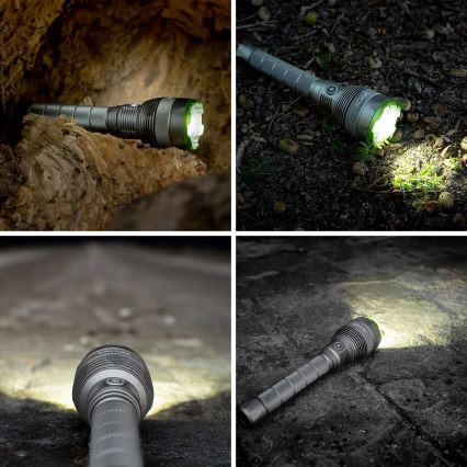 Dimmbare, aufladbare LED-Taschenlampe mit Powerbank Funktion LED/5V IPX7 10000 glänzend 2600 mAh