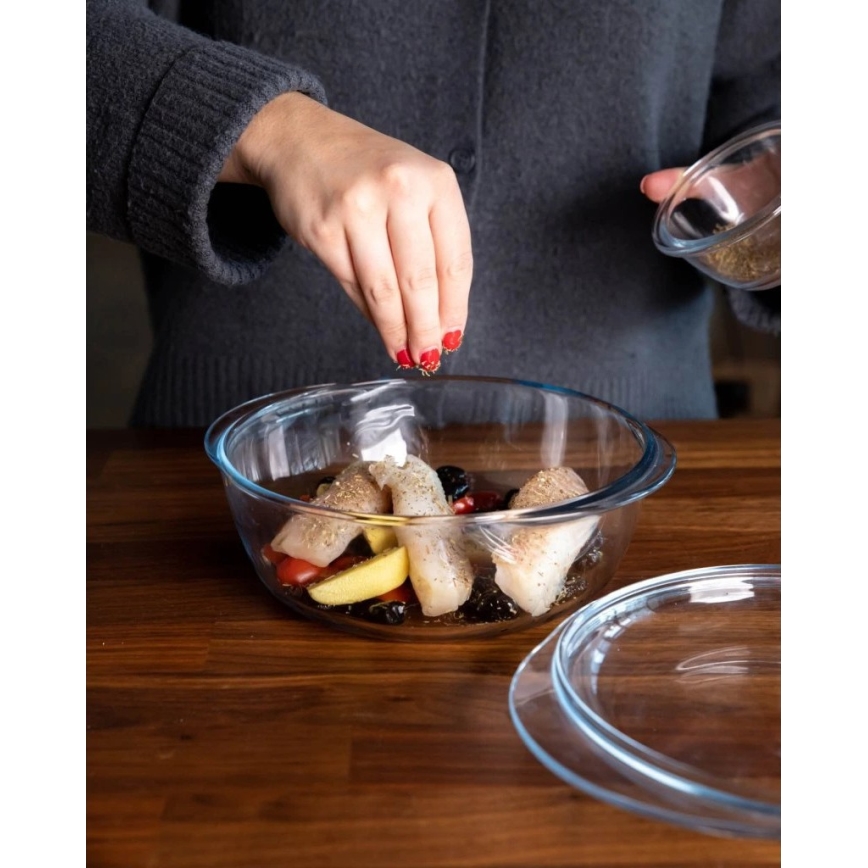 Auflaufform mit Deckel PYREX 2,1 l