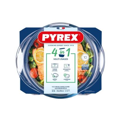 Auflaufform mit Deckel PYREX 2,1 l