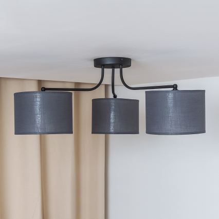 Aufputz-Deckenleuchte ALBA 3xE27/15W/230V grau