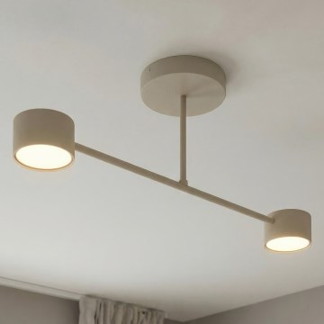 Aufputz-Deckenleuchte HALO 2xGX53/10W/230V beige