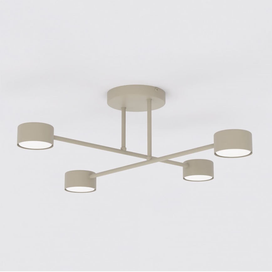 Aufputz-Deckenleuchte HALO 4xGX53/10W/230V beige