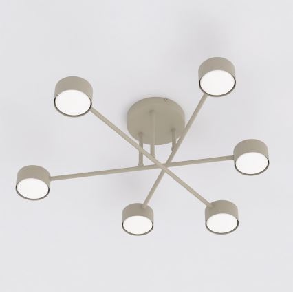 Aufputz-Deckenleuchte HALO 6xGX53/10W/230V beige