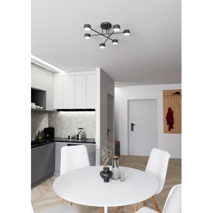 Aufputz-Deckenleuchte HALO 6xGX53/10W/230V schwarz