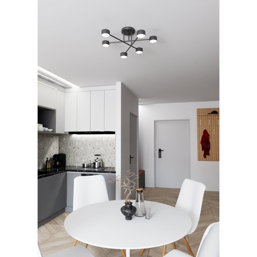 Aufputz-Deckenleuchte HALO 6xGX53/10W/230V schwarz