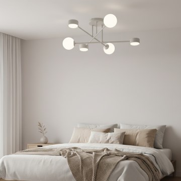 Aufputz-Deckenleuchte HOLON 3xG9/8W/230V + 3xGX53/12W grau