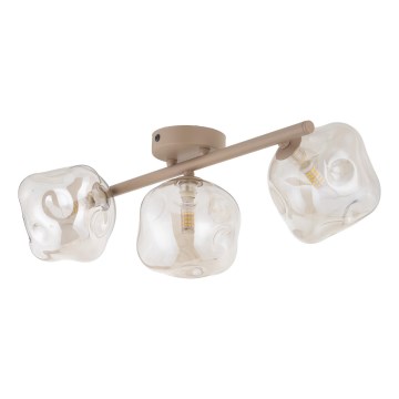 Aufputz-Deckenleuchte LAVA 3xG9/8W/230V beige/rauchbeige