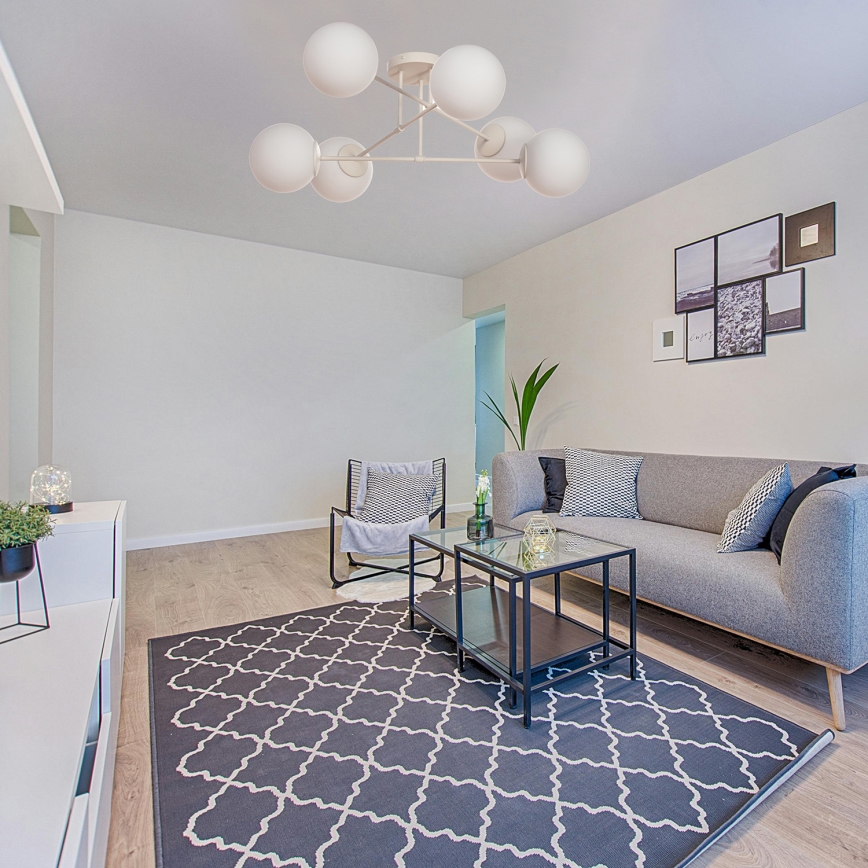 Aufputz-Kronleuchter MOON 6xE27/15W/230V cremefarben