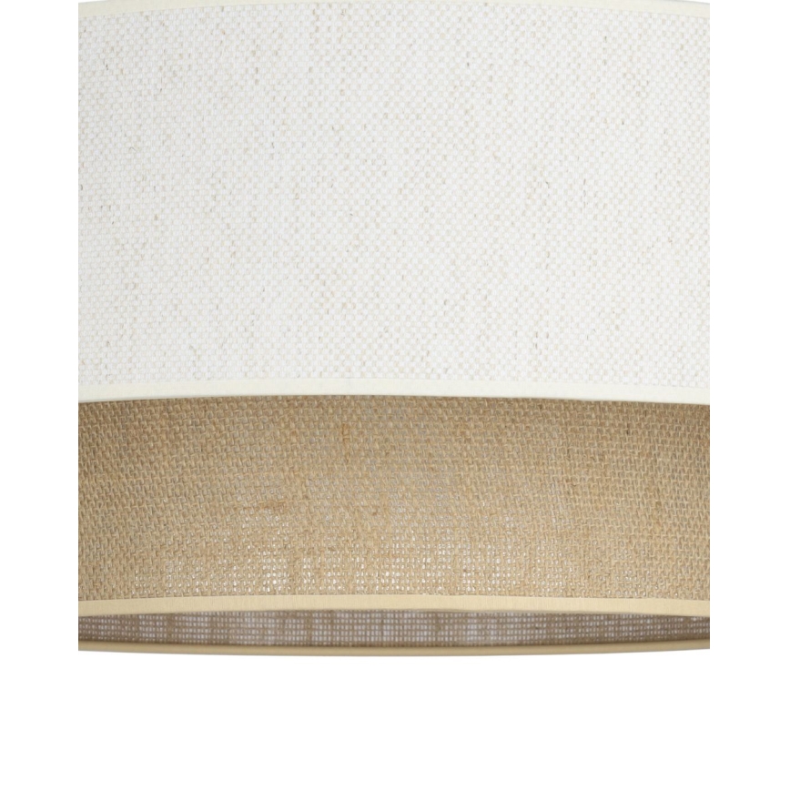 Aufputzleuchte NATIA 1x E27/60W/230V Ø 45 cm weiß/braun