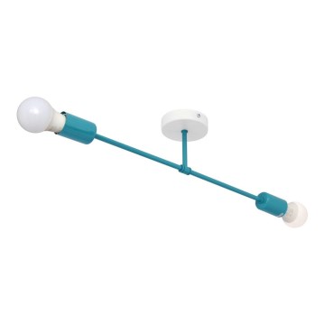 Aufsatzkronleuchter CAMBRIDGE 2xE27/15W/230V blau
