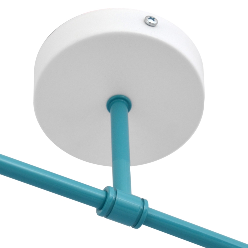 Aufsatzkronleuchter CAMBRIDGE 2xE27/15W/230V blau