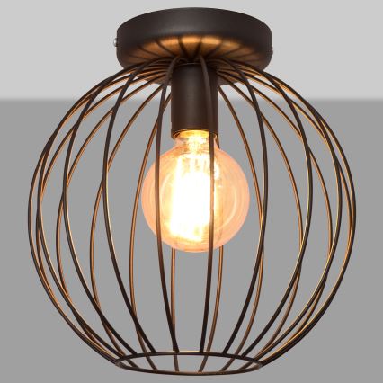 Aufsatzkronleuchter MERCURE 1xE27/15W/230V d. 30 cm schwarz