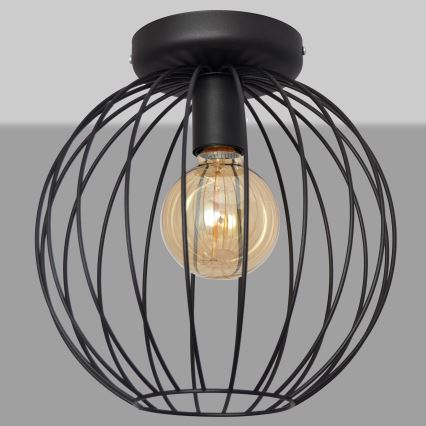 Aufsatzkronleuchter MERCURE 1xE27/15W/230V d. 30 cm schwarz