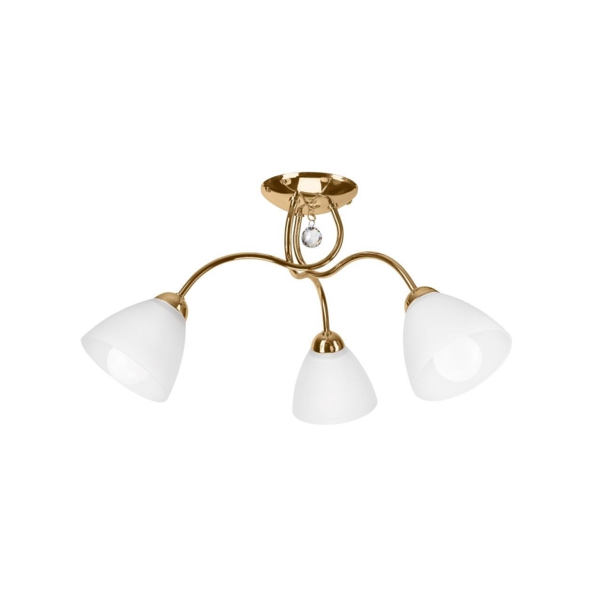 Aufsatzkronleuchter MIRANDA 3xE27/60W/230V gold