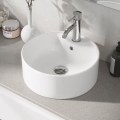 Aufsatzwaschbecken VIKEDAL Ø 38 cm, Keramik/weiß