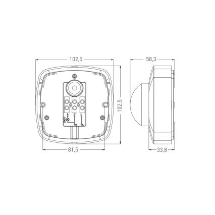 Außen Bewegungssensor 360° IP65