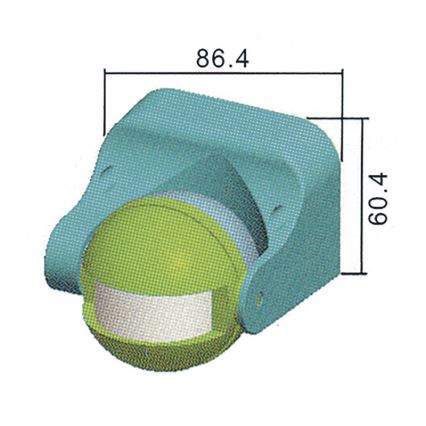 Außen-Bewegungssensor PIR B 180° 1200W/230V IP44 weiß