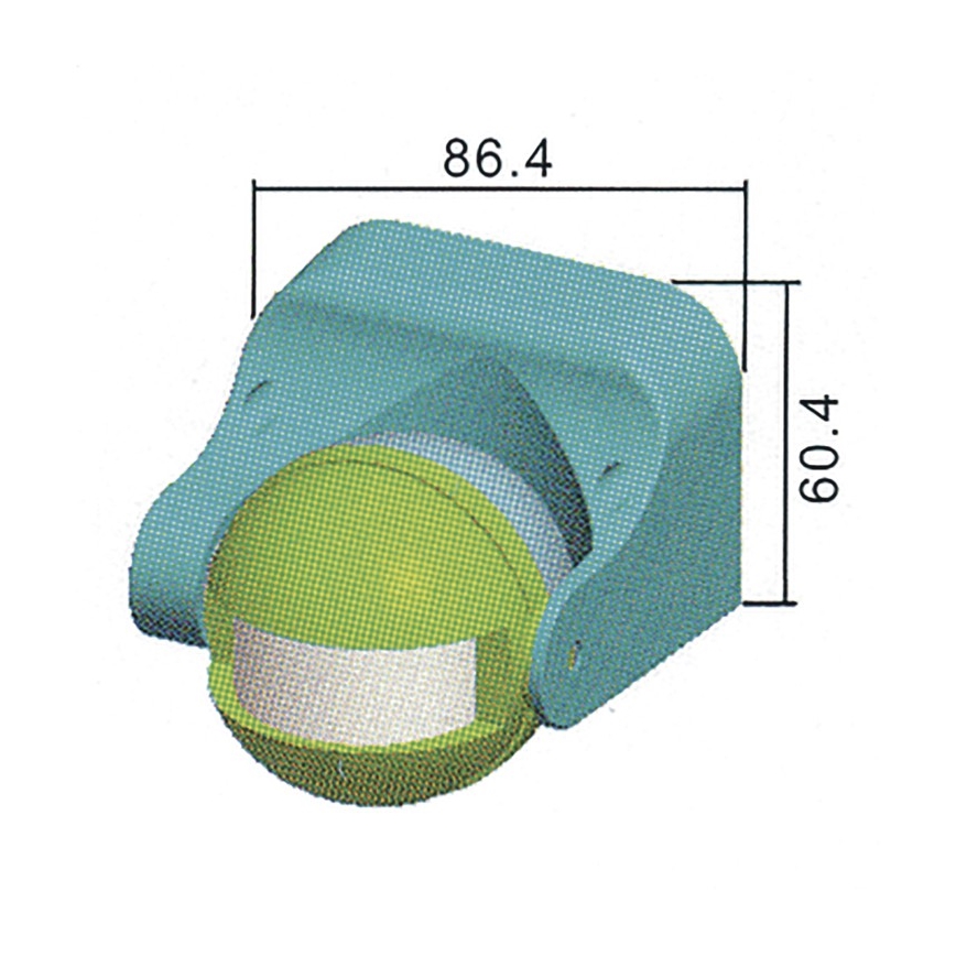 Außen-Bewegungssensor PIR B 180° 1200W/230V IP44 weiß