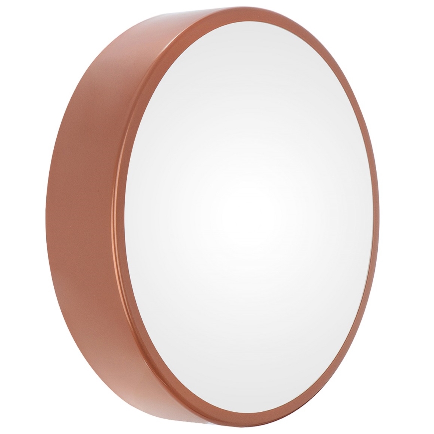 Außen-Deckenleuchte mit Sensor CLEO 3xE27/24W/230V Ø 40 cm Kupfer IP54