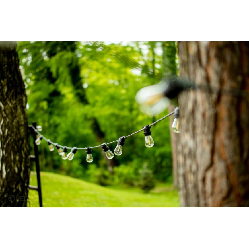 Außen-Dekorationskette MIMOSA 20xE27/1,3W/230V IP44 10m