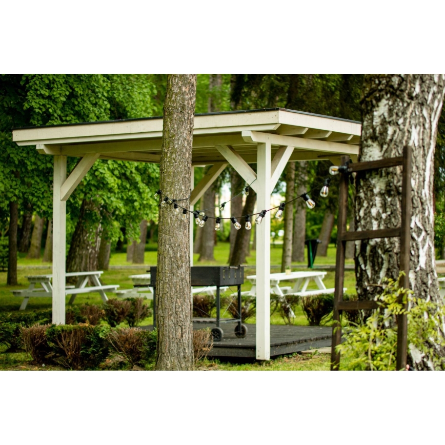 Außen-Dekolichterkette MIMOSA 20xE27/1,3W/230V IP44 20m