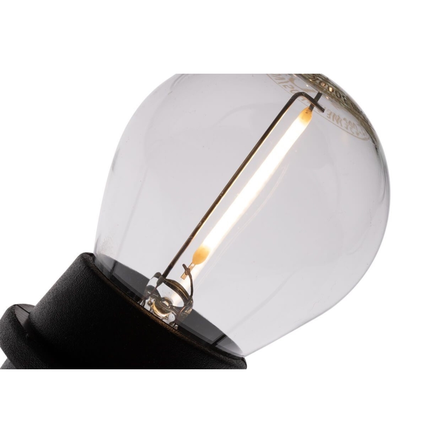 Außen-Dekolichterkette MIMOSA 20xE27/1,3W/230V IP44 20m