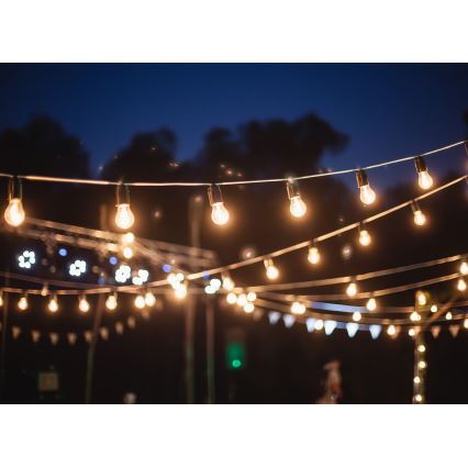 Außen-Dekorationskette GIRLANDA 12 m 10xE27/15W/230V IP44