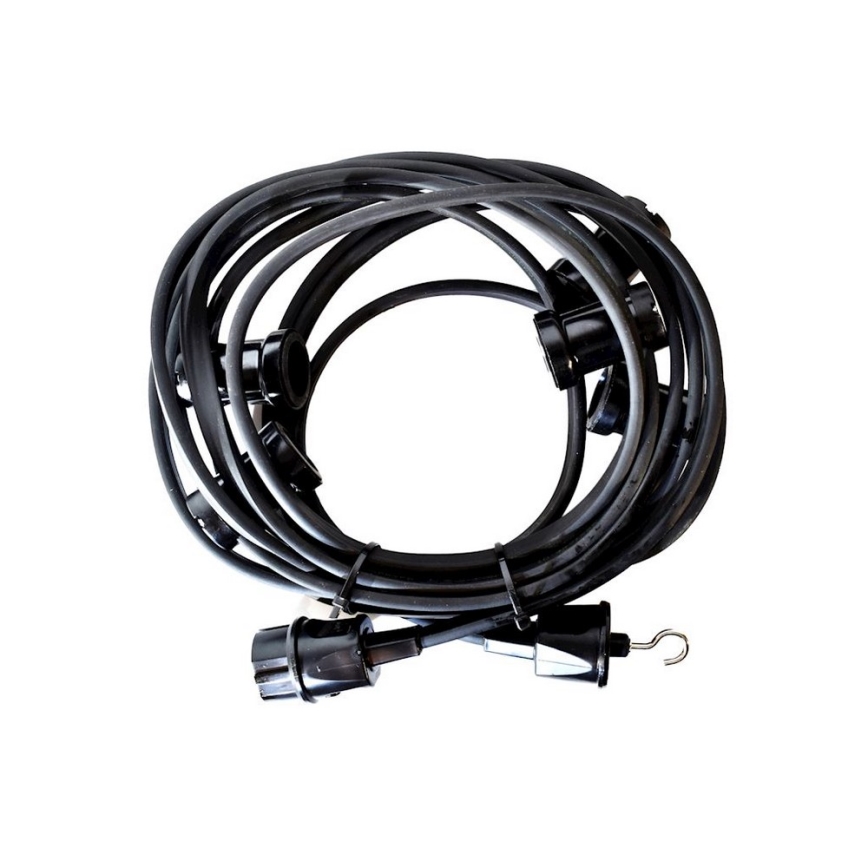 Außen-Dekorationskette GIRLANDA 12 m 10xE27/15W/230V IP44