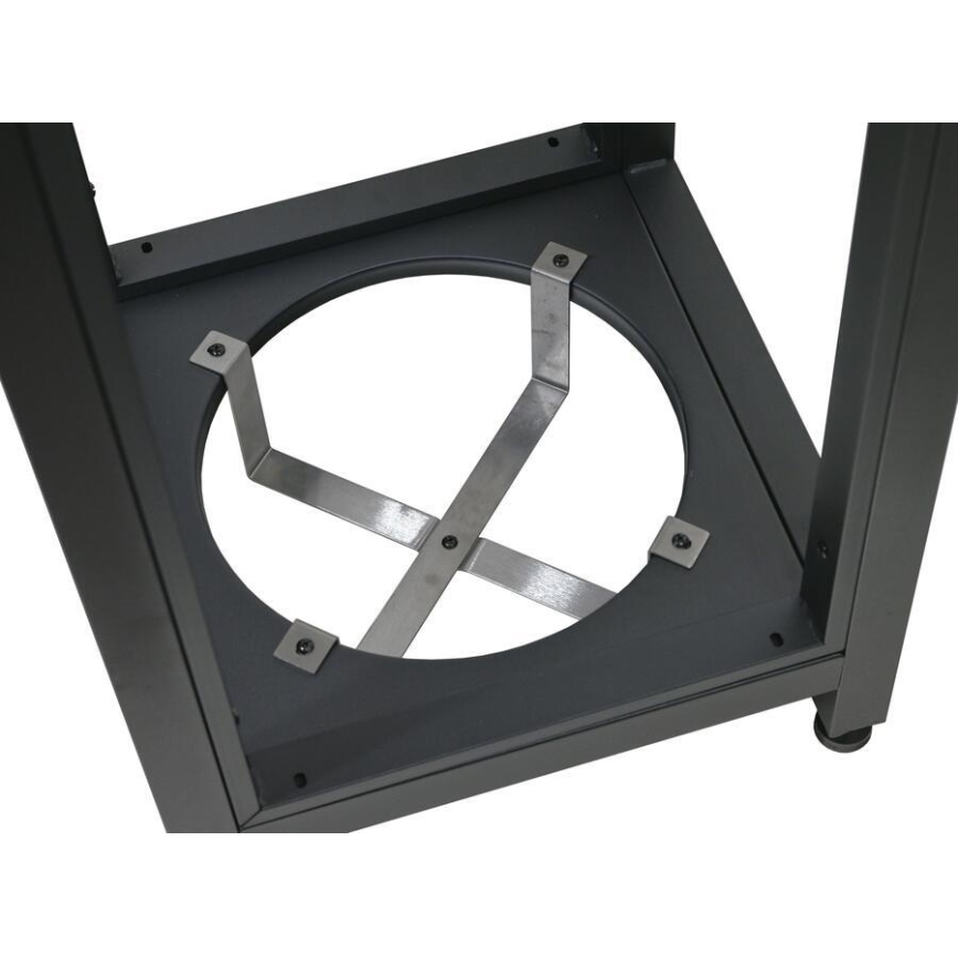 Außen-Eckmodul 47x47x123 cm schwarz/Edelstahl