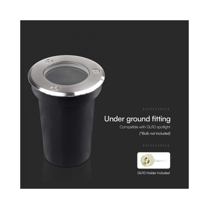 Außen-Einbaustrahler 1xGU10/35W/230V IP67