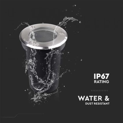 Außen-Einbaustrahler 1xGU10/35W/230V IP67