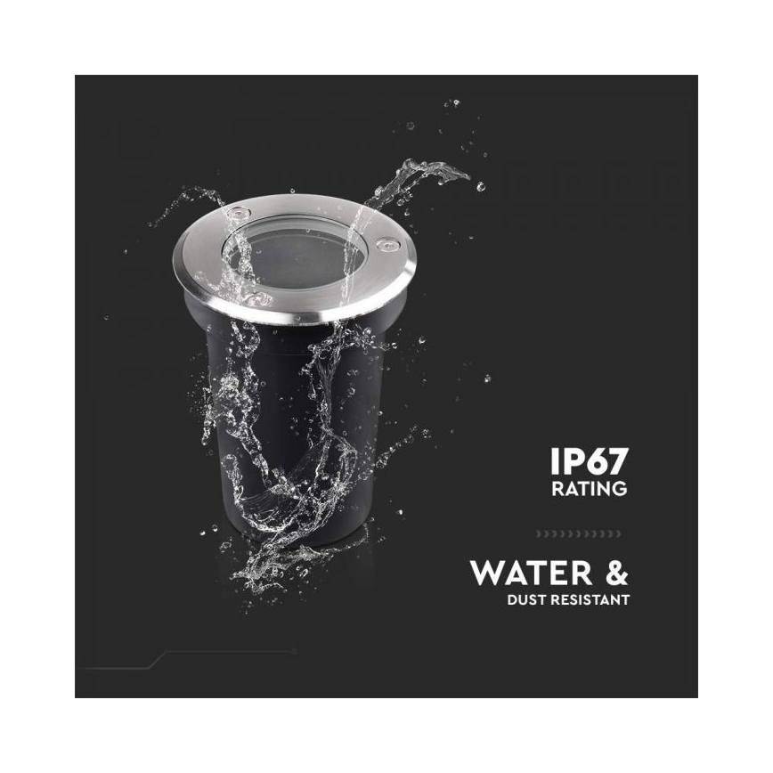 Außen-Einbaustrahler 1xGU10/35W/230V IP67