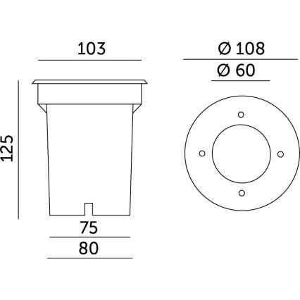Außen-Hängeleuchte ENTRADA2 1xGU10/50W/230V IP65