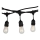 Außen-Lichterkette STRING 15 m, 15×E27/25 W/230 V, IP54