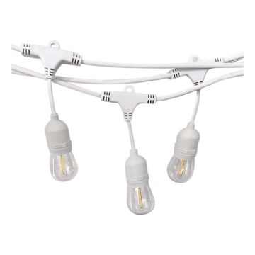 Außen-Lichterkette STRING 15xE27/40W/230V 15m IP65