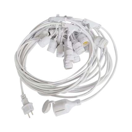 Außen-Lichterkette STRING 15xE27/40W/230V 15m IP65
